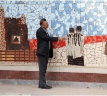 خودکشی یک جوان عرب در کنار نقش دیواری پاکسازی نژادی در احواز
