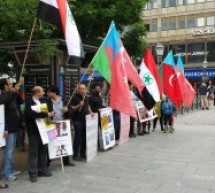 تصاویری از تظاهرات فعالان تورک آزربایجان وعرب احواز در شهر گوتنبرگ سوئد