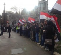 تظاهرات احوازی ها دربرابر پارلمان بریطانیا دراعتراض به اعدام مخفیانه فعالان عرب