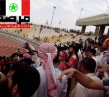 شعارهای عربی در ورزشگاه احواز