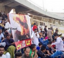 خشم حاکمیت از برافراشته شدن عکسهای یونس عساکره در ورزشگاه احواز