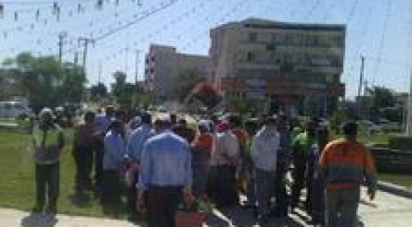 اعتصاب کارگران شهرداری خفاجیه