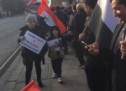 تظاهرات احوازیها در برابر سفارت ایران در لندن