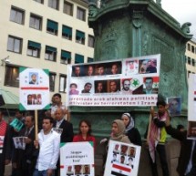 صور مظاهرات يوليو 2012 في رفض احكام الاعدام بحق خمسة من الشباب الاحوازيين