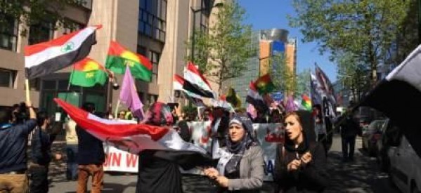 بروكسل تشهد مظاهرة احوازية في ذكرى الانتفاضة