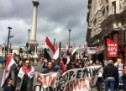 مظاهرة أحوازية في لندن تنديداً بالاعتقالات العشوائية للمواطنين الأحوازيين من قبل النظام الإيراني