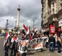 مظاهرة الجالية الأحوازية في العاصمة البريطانية لندن