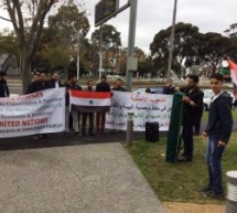 وقفة احتجاجية أمام قنصلية كورية الجنوبية في مدينة ملبورن الاسترالية