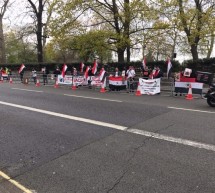 مظاهرة أحوازية في بريطانيا بمناسبة الذكرى الـ 96 للاحتلال الأحواز